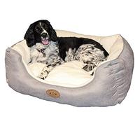 Luxury Medium Dog Sofa Bed Dog Fleece Grey Dog Bed Couch