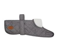 Banbury & Co Waterproof Dog Jacket, Quilted Thermal Fleece Lined Winter Rain Coat, Outdoor Winter Pet Apparel for Dogs, Adjustable All Weather Dog Coat Pet Jacket - Grey, Large