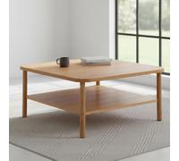 Banbury Coffee Table - Square - Oak with Shelf