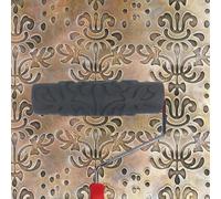 BANCOO 10'' Rubber Vintage Grand Pattern Texture Embossed Roller - DIY Textured Wall Decor Tool for Household Home Renovation & Art Craft (BC4112L)