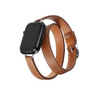 Band 49mm 45mm 42mm 44mm 41mm 38mm 40mm Double Tour Leather Strap Series (Brown,38mm-40mm-41mm)