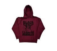 Band and Logo Hoodie Black Sabbath Red S