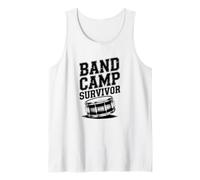 Band Camp Survivor, Marching Band Snare Drummer Tank Top