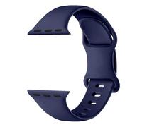 Band Compatible with Apple Watch Silicone Ultra 49mm 46mm 45mm 44mm 42mm 41mm 40mm 38mm, Replacement Band Compatible with iWatch, Midnight, 38/40/41mm, Modern