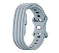 Band Compatible with Fitbit Air, Outdoor Armor Sweat Durable Silicone Sport Strap, Quick Swap Breathable Replacement Wristband for Training Walking Outdoor Daily Casual Use -Grey