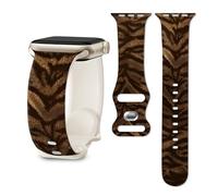 Band Compatible with iWatch Band 38/40/41mm for Women Men Sport Replacement Smartwatch Wrist Strap for iWatch Ultra2/1 SE Series 10 9 8 7 6 5 4 3 2 1 - Animal Tiger Skin
