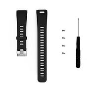 Band for Garmin Vivosmart HR, Silicone Strap Replacement Wristband for Garmin Vivosmart HR (No Tracker), Style A: Black, 5.5"-8.7" wrist, Modern