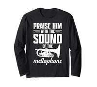 Band Member Brass Instrument Praise Him Mellophone Long Sleeve T-Shirt