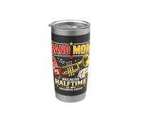 Band Mom Because Halftime is The Best Show Funny Marching Stainless Steel Insulated Tumbler