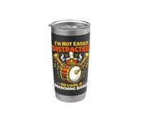 Band Mom I'm Not Easily Distracted Oh Look A Marching Band Stainless Steel Insulated Tumbler
