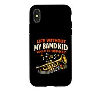 Band Mom Life Without My Band Kid Would Be Off-Key Funny Case for iPhone X/XS