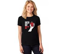 Band Monkey Green Day Ladies T-Shirt American Idiot Black