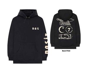 Band Monkey NAS Unisex Pullover Hoodie Symbols (Back Print)