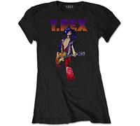 Band Monkey T-Rex Ladies T-Shirt Rockin Multicoloured