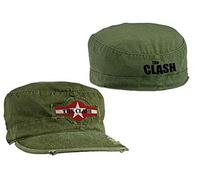 Band Monkey The Clash Unisex Military Cap Star Logo (Distressed)