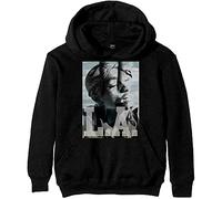 (M, Black) Tupac LA Skyline Portrait Hoodie