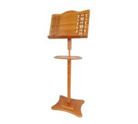 Band Rehearsals Wooden Music Stand Adjustable Height With Tray Suitable For Orchestra Choir Outdoor Performances(Natural A)