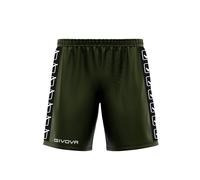 Givova Men's Poly Band Shorts, Army Green, M
