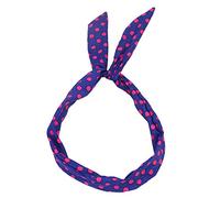 Band Tartan Wed Retro Rockabilly Wire Scarf Dot Headband Hairband Paisley Headband Hair Band Boys (Bule, One Size)