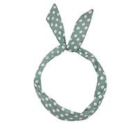 Band Tartan Wed Retro Rockabilly Wire Scarf Dot Headband Hairband Paisley Headband Hair Band Boys (Green, One Size)