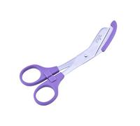 Bandage Scissors Round Tip for Nurses,Veterinary and Home Use with with Colored Safety Guard 5 -Colors (Purple)
