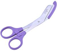 Bandage Scissors with Round Tip Perfect for Nurses,Veterinary and Home Use with with Colored Safety Guard 5 -Colours (Purple)