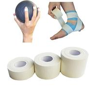 Bandage Tape Self-Adhesive Elastic Bandage, Strong Athletic Strapping Tape for Joint Support, Comfortable Sports, Rugby, Football Tape for Stabilisation (6 PCS, 10cm×4.5m, White)
