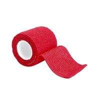 Bandages. 1 Pcs4.5m Colorful Sport Self Adhesive Elastic Bandage Wrap Tape for Knee Support Pads Finger Ankle Palm Shoulder(Red,7.5cm X 4.5m)