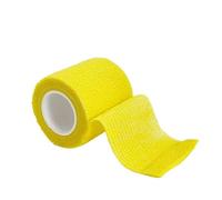 Bandages. 1 Pcs4.5m Colorful Sport Self Adhesive Elastic Bandage Wrap Tape for Knee Support Pads Finger Ankle Palm Shoulder(Yellow,10cm X 4.5m)
