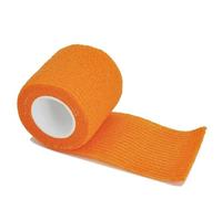 Bandages. 1Roll 2.5/5/10cm*4.8m Gauze Bandage Self-Adhesive Breathable Elastic Bandages for Sports Fixing Finger Wrist Leg(Orange,2.5cmX4.8m)