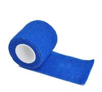 Bandages. 1Roll 2.5/5/10cm*4.8m Gauze Bandage Self-Adhesive Breathable Elastic Bandages for Sports Fixing Finger Wrist Leg(Blue,2.5cmX4.8m)