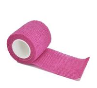 Bandages. 1Roll 2.5/5/10cm*4.8m Gauze Bandage Self-Adhesive Breathable Elastic Bandages for Sports Fixing Finger Wrist Leg(Pink,10cmX4.8m)
