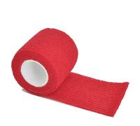 Bandages. 1Roll 2.5/5/10cm*4.8m Gauze Bandage Self-Adhesive Breathable Elastic Bandages for Sports Fixing Finger Wrist Leg(Gules,10cmX4.8m)