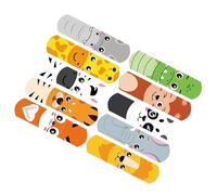Bandages for Kids for Colorful Waterproof Wound Care, 10 Breathable Strips | PE, Flexible & Gentle, Fun Colors, Sticks Securely, Protects Small Cuts & Scrapes, Brave Little Smiles