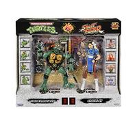 Playmates Teenage Mutant Ninja Turtles x Street Fighter Michaelangelo vs Chun Li Action Figure 2 Pack