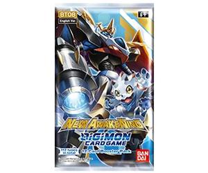BANDAI 2022 Digimon English TCG New Hero [BT08] Booster Box - 24 Packs or 12 Cards Each!, Multicolor, (BCL2611042)