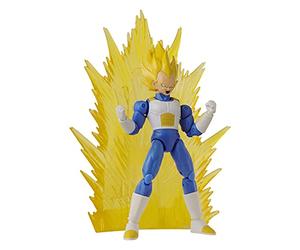 BANDAI 37137 Dragon Ball Dragon Stars - Power Up Pack - Super Saiyan Vegeta - With New Effect Pieces and Swappable Hands, Multicolor, 17 cm Articulated Action Figure