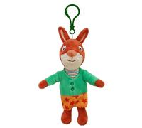 BANDAI Adorable Pip and Posy Clip-on Jamila Toy | Soft 13cm Teddy Keychain | Cute Bag Clip Soft Plushie Character for Girls and Boys