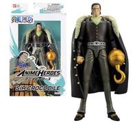 Bandai Anime Heroes - One Piece - Anime Heroes Action Figure 17cm - Crocodile - Officially Licensed One Piece - Crocodile Jointed Action Figure - Toy for Ages 4+ - 37055