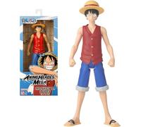 BANDAI - Anime Heroes - One Piece - Anime Heroes Mega Figure 30 cm Luffy - Large Movable Figure - Manga - Luffy - Official One Piece Licence - Toy for Children from 4 Years - 38331