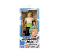 BANDAI - Anime Heroes - One Piece - Anime Heroes Mega Figure 30 cm Zoro - Large Movable Figure - Manga - Roronoa Zoro - Official One Piece Licence - Toy for Children from 4 Years - 38332