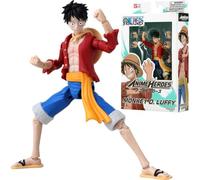 BANDAI Anime Heroes One Piece Figures Monkey D. Luffy Action Figure | 17cm Articulated Luffy Anime Figure With Swappable Hands One Piece Action Figures Pirate Toys Range