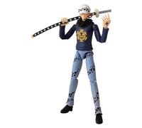 BANDAI Anime Heroes One Piece Figures Trafalgar Law Action Figure | 17cm Articulated Trafalgar Anime Figure With Interchangable Hands and Weapons One Piece Action Figures Pirate Toys Range