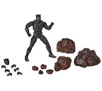 BANDAI - Black Panther Movie and Set Rock Effects, Black, 15 cm
