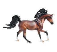 Bandai Breyer Freedom Series Mahogany Bay Arabian Horse Model, 15cm 1:12 Scale Mahogany Bay Arabian Horse Toy, Hand Painted Breyer Horse Toys Collectable Figures As Horse Gifts For Girls And Boys