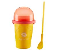 BANDAI CHILLFACTOR CO07950 Yellow - Kitchen Toy - Slushy Machine with Reusable Cup and Straw Included, Family Toy, Perfect for Gifts.