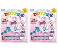 BANDAI Dotzies Art Kit Mermaid, Diamond Art for Kids, Arts and Crafts, Including 6 Fun Activities, Perfect Diamond Painting Gift for Girls, Everything Included (Pack of 2)