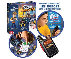 BANDAI Fun & Thinking Games - Very Special Unit: Stop The Robots - Cooperative Board Game - Interactive Game with Voice Recognition for Friends and Family - Speaks French - ZZ20112