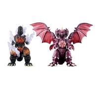 BANDAI Godzilla Action Figure Burning Godzilla vs Destoroyah Battle Set of 2 Action Figures with Battle Accessories - Collectible Set in Box Packaging for Fans & Collectors