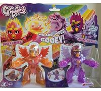 BANDAI - GooZonians - Pack of 2 Dolls Figures, Super Stretchy Action Figures, Discover Hidden Charms, Collectible Action Figures, for Girls Over 4 Years CO07407